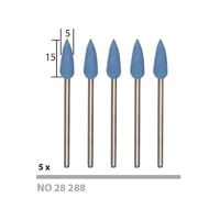 '5mm Silicon Bullet' FLEXIBLE POLISHERS - Pkt of 5