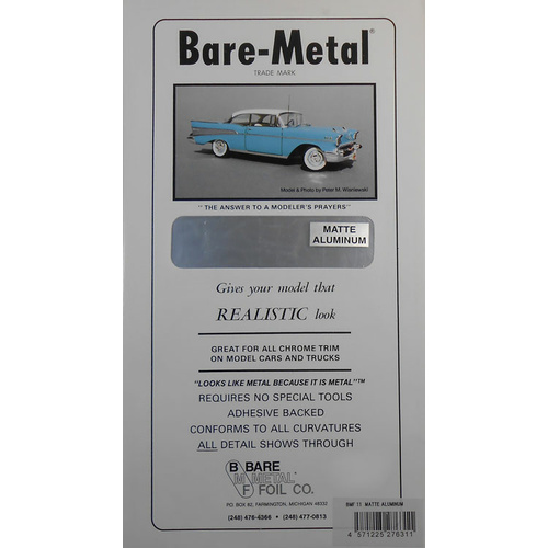 Bare Metal Foil, Matte Aluminum