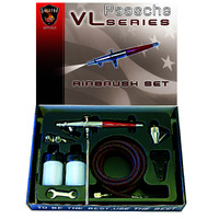 thumbnail image 2 of Paasche 1/5 HP Piston Compressor Kit W/ VL Double Action Siphon Feed Airbrush - Model DH550R & VL-3AS Set 2 of 6