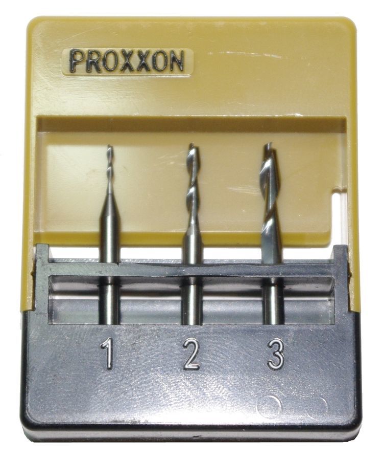 Proxxon 3 Piece Tungsten Carbide Milling Bit Set HAP476993