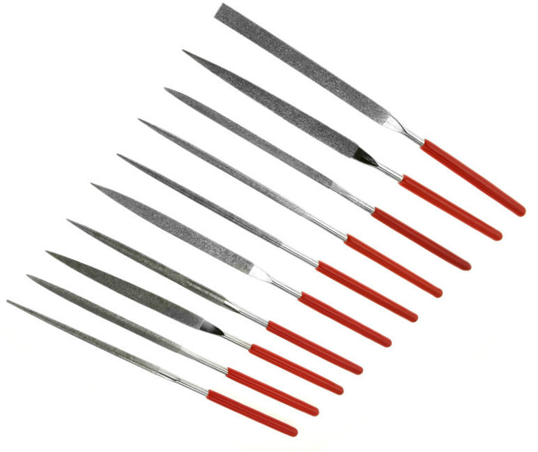 T007 Model Railroading Tools of the Hobby Diamond Grit Needle File Set of 10