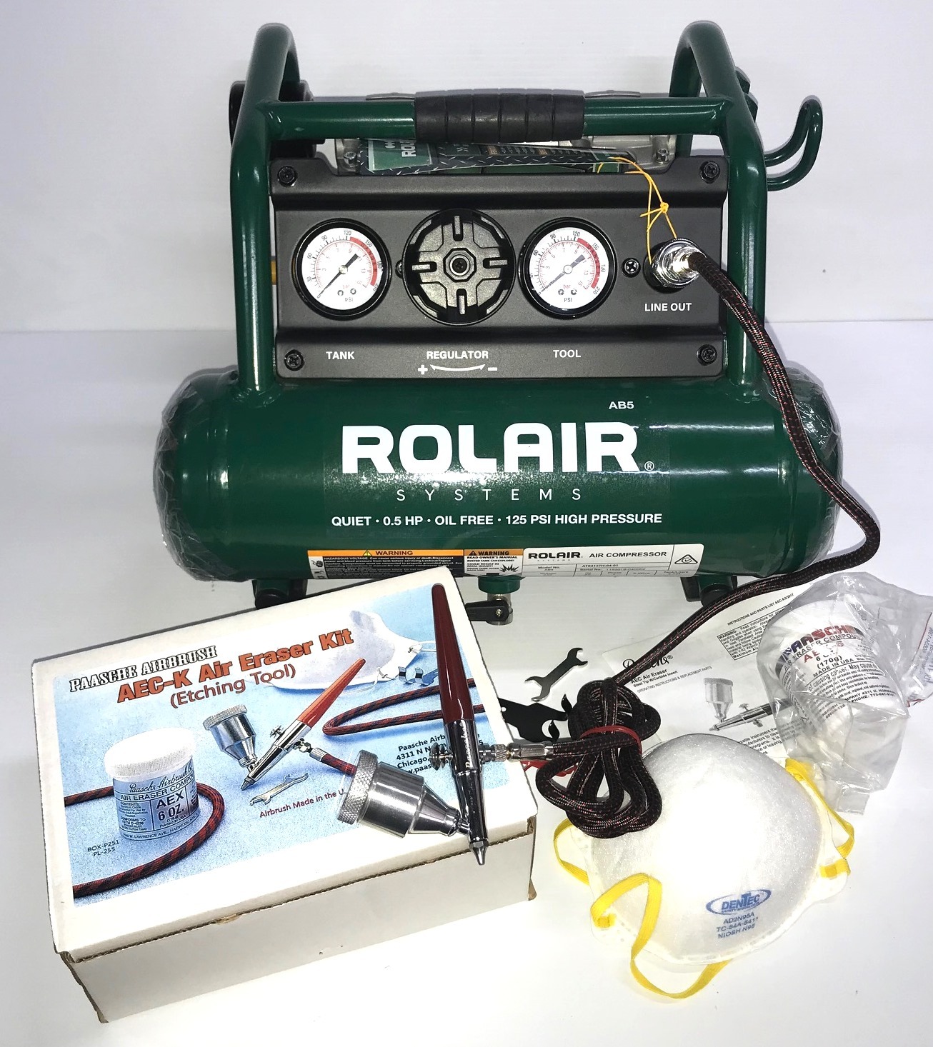 Air Eraser Kit With Air Compressor Paasche