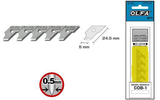 Olfa Blades for CMP-1 Compass Cutter (pkt 15)