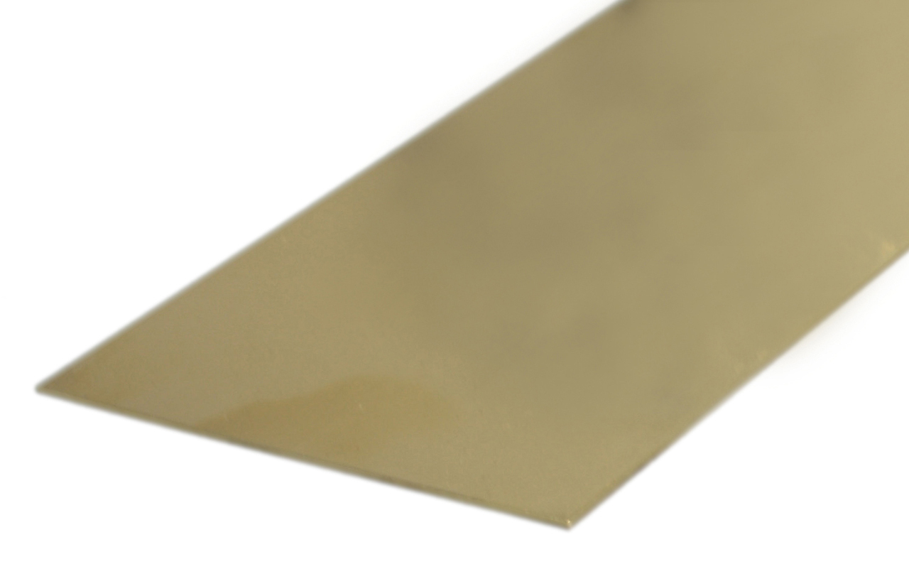 BRASS STRIP .81mm X 6.35mm (.032 x 1/4) x 300mm -12