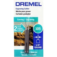 Dremel Engraving Cutter 0.8mm #105 TWIN PACK