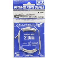 TAMIYA BRAIDED HOSE 2MM OUTER DIA X 1M
