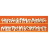 Preiser Unpainted Passers By (Pack of 130) HO
