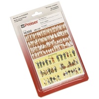 120 Unpainted Figures 1:87 Preiser - People Seen At Station