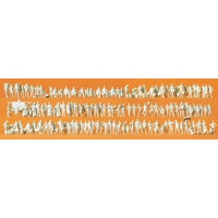 125 Unpainted Figures 1:160 Preiser - Walkers, Passengers and Passers By