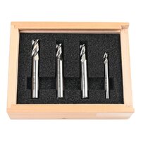 'HSS' Milling CUTTERS - 4-PCE SET (6, 7, 8, 10mm Dia.)