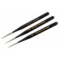 Taklon Detail Paint Brushes 3pc