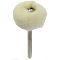 Polishing & Buffing Wheel White Soft Wool 25mm