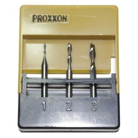 PROXXON MICRO Mill  bit set, tungsten carbide, 3 pcs (suit MF 70)