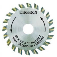 Proxxon Carbide tipped blade 50 x 10mm x 1.1mm thick x 20 TCT