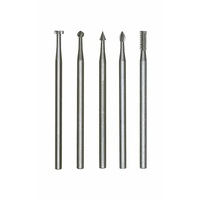 Milling bit set, tungsten vanadium HSS, small, 5 pcs