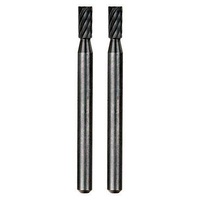 Milling bit, tungsten vanadium HSS, 3mm cylinder, 2 pcs