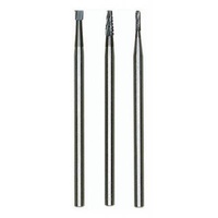 Milling bit set, tungsten carbide, cylinder/taper/cone, 3 pcs