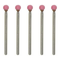 Grinding bit, corundum, small, 5.0mm ball, 5 pcs