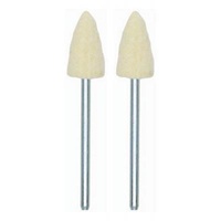 Polishing bit, felt, 8x15mm taper, 2 pcs