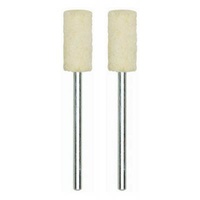 Felt polishing bit. Cylinder Shape. 7x15mm, 2 pcs