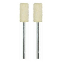 Polishing bit, felt, 7x15mm cylinder, 2 pcs