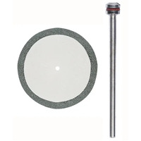 Cutting disc, diamond coated, 38x0.6mm, with arbor