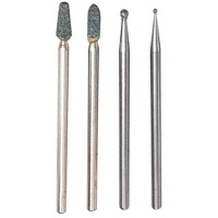 Cutting/sanding/polishing bit set, glass working, 4 pcs