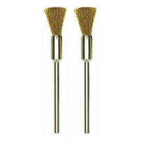 Brush bit, brass, brush, 8mm, 2 pcs