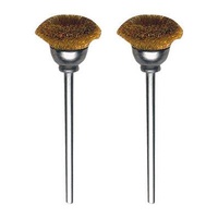 Brush bit, brass, cup, 13mm, 2 pcs