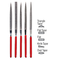 Flat Shape Diamond Needle File Set