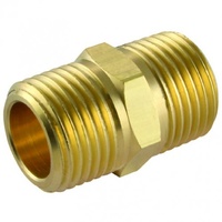 Nipple Brass Hexagon 1/4" male x 1/4" male BSP