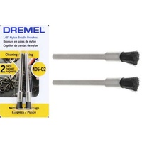 Dremel 405-02 - 2pc Nylon Bristle End Brush