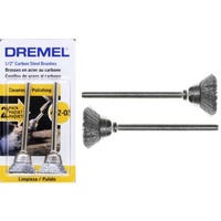 Dremel 442-02 - 2pc Carbon Steel CUP Brush 13mm