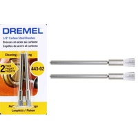 Dremel 443-02 - 2pc Carbon Steel End Brush - 1/8 inch shank