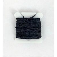 .7mm x 9.14m Black Rigging Bead Cord Nylon