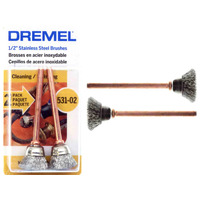 Dremel 531-02 - 2pc Stainless Steel CUP Brush 13mm