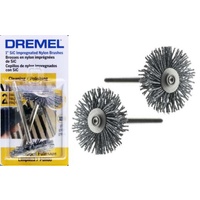 Dremel 538 Nylon Abrasive Brush - 26mm x 120 Grit 2pc