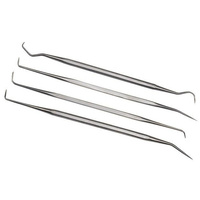 4pc Double Ended Round Knurled Pick Set