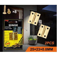 Mini Butt Hinge 25mm 2pc w/screws