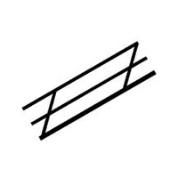 90691 (SRS-2 / pack of 2) N (1:200) STYRENE STAIR RAIL
