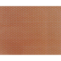 Plastruct 91611 Red Clay Brick Patterned Sheet