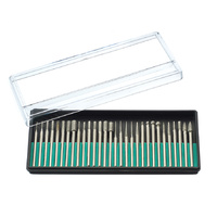 Diamond Burr Set 3.2mm Shank 30pc 150 Grit