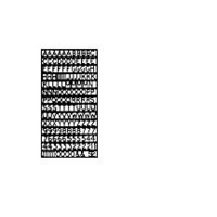 8mm Plastic Letters 160Pc Set