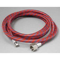 Paasche 2.4 metre (8') Braided Air Hose With Couplings M32 x 1/4"