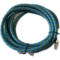 Air Hose Braided 3m With Quick Disconnect 1/8" x 1/8" 