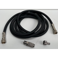 Air Hose Braided 1.9m With Quick Disconnect 1/8" x 1/8"