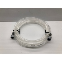 Air hose Clear Vinyl 1.9m with couplings 1/8" x 1/8"