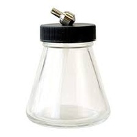 Glass 3oz/90ml Airbrush Jar Single-Action Siphon