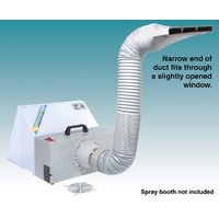 Spray Booth Extension Hose exhaust Kit - for suit-case style booth