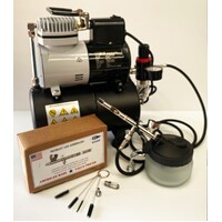 Airbrush & Compressor Kit - Badger Patriot Start-up